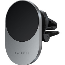 SATECHI Qi2 Wireless Car Charger, Travel Friendly Car Phone Holder for Air Vents, 15W Fast Charger for Car - Compatible with iPhone Series 12, 13, 14, 15, 16