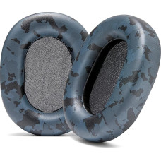 WC Wicked Cushions Extra Thick Ear Pads for Sony XM5 - Soft PU Leather Cushions, Luxury Noise Isolating Memory Foam, Extra Thickness | Black Camo