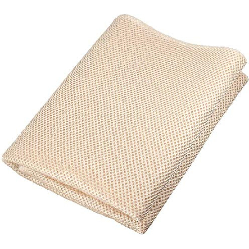 ANCLLO Speaker Mesh Grill Cloth (No Cane Webbing) Stereo Box Fabric Dustproof Audio Cloth 50cm x 140cm Beige