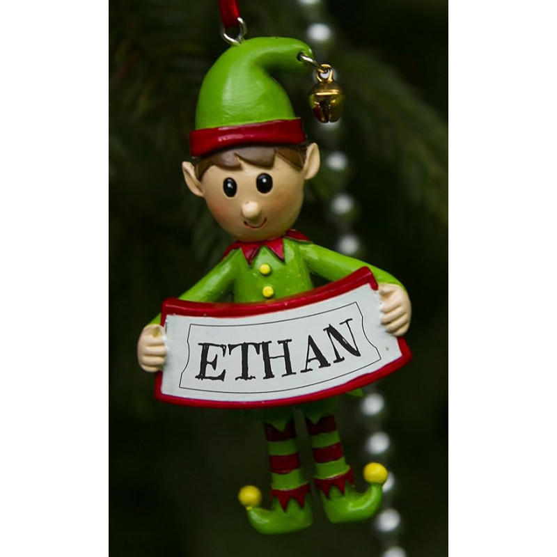 Boxer Gifts Ethan Elf Decoration, Ceramic, Multi-Colour, 8 x 4.5 x 2 cm
