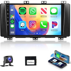 Podofo Carplay Car Radio for Seat Ateca 2016-2020, 9 Inch Touchscreen Car Radio 2G + 64G with Wireless A-pple Carplay Android Car, Bluetooth/Mirror Link/GPS/WiFi/FM/RDS/SWC + Reversing Camera