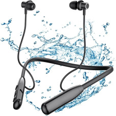 LAMA Bluetooth 5.3 Headphones Sports Earphones 30 Hours Playtime Wireless Sports Headphones Noise Cancelling In-Ear Headset with Microphone Neckband Magnetic Earbuds IPX6, Black