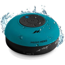 SBS 3W Speaker with Suction Cup, Buttons for Music and Calls, Built-in Microphone and Hands-Free Calling, Waterproof for Use in Shower, Bathroom, Swimming Pool and Kitchen