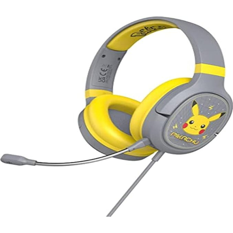 OTL Technologies Pokémon PK0862 Pikachu Grey Pro G1 Gaming Headphones