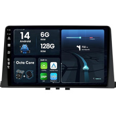 BXLIYER - 6G+128G - Android 14 IPS Car Radio for Citroen Berlingo (2008-2019) - Wireless CarPlay/Android Car/DSP - Camera & Mic - 9 Inch 2 DIN - DAB Steering Wheel Control Fast Boot 360-CAM Dual Band