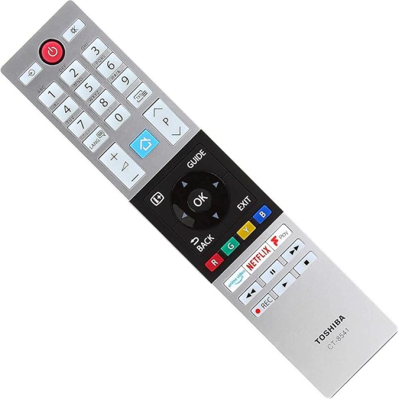 Genuine CT-8541 Remote Control Compatible with TOSHIBA UHD Freeview TV 30101774 RC42150P 24D2863DB 24D3863DB 24L2863DB 24W2863DB 24W3863DB 28W2863DB 38 63DB 32D2863DB 32D3862DB