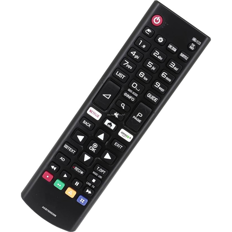 Replacement Remote Control Compatible with LG 32LK6100PLB 32 Inch Smart TV with webOS