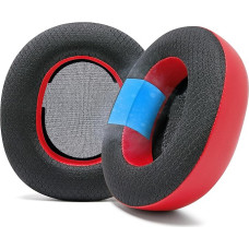 WC Freeze Nova Pro Wireless - Hybrid Fabric Cooling Gel Replacement Ear Pads for Steelseries Arctis Nova Pro Wireless by Wicked Cushions, Improved Durability, Thickness and Soundproofing | Red