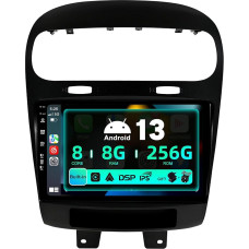 SXAUTO ¦ 8G+256G ¦ Android 12 IPS Car Radio for Fiat Freemont Dodge Journey Leap (2012-2020) - Built-in Carplay/Android Car/DSP - Camera + MIC - DAB Steering Wheel Control Fast-Boot 360-CAM - 2 DIN 9