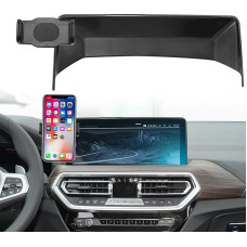 TTCR-II Compatible with BMW X3 Mobile Phone Holder, Custom Fits Base for BMW X3 X4 G01 G02 2022-2023, Smartphone Holder 31.24 cm Dashboard 360° Rotatable Adjustable Mobile Phone Holder BMW X3 G01