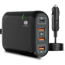 119W USB C Fast Charger with 65W USB-C PD3.0 and 54W USB-A QC3.0 for iPhone 12/11/Xs/XR/X/8, iPad Pro, MacBook Pro/Air, Kindle, HP, Dell, Asus, Nintendo, Samsung S10 S20 and More, Black