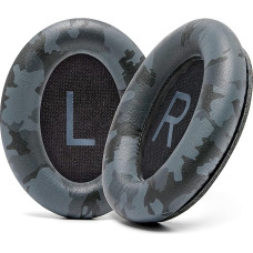 WC PadZ QC45 - Ear Pads for Bose QuietComfort 45 / QuietComfort Se/QuietComfort Wireless Made by Wicked Cushions | Extra Thick Cushions | High Quality Durable Stitching | Black Camo