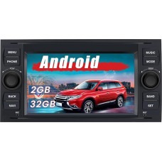 AWESAFE Android Radio for Ford Focus Mondeo S-Max C-Max Galaxy, Android Radio 2GB + 32GB with Navi Carplay Android Car Bluetooth FM RDS - Black