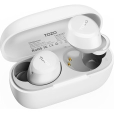 TOZO A1 2024 Wireless Earphones, Bluetooth 5.3 In-Ear Headphones, Lightweight, Support App EQ Setting, Stereo Sound Headset, Longer Playback with Charging Case, White