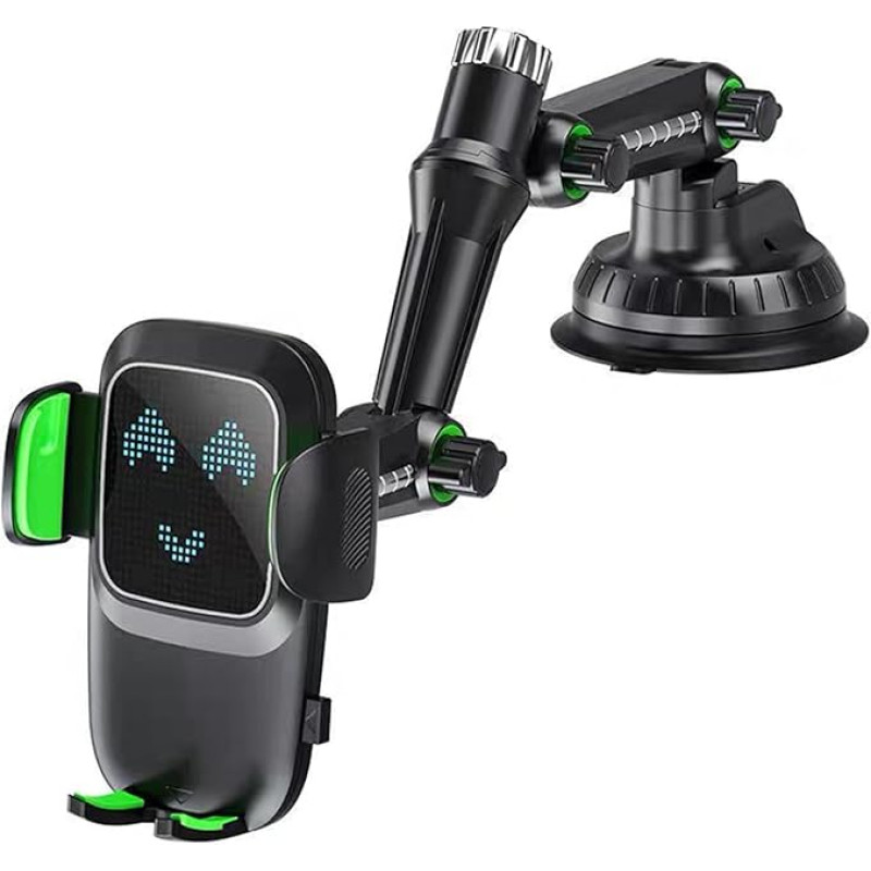 Xihemyfa Universal Car Mobile Phone Holder, Super Suction Power, Mobile Phone Holder, Car Suction Cup, 360° Rotating Telescopic Arm, Suitable for Dashboard/Windscreen, Suitable for All Mobile Phones