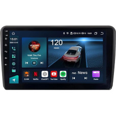 JUNHUA Android 13 8-Core Radio for Audi A3 8P S3 RS3 8P7 8VS 8PA Stereo 4+64GB Car Radio GPS Navigation Sat NAV Car Radio Wireless Carplay Android Car Bluetooth 4G LTE WiFi