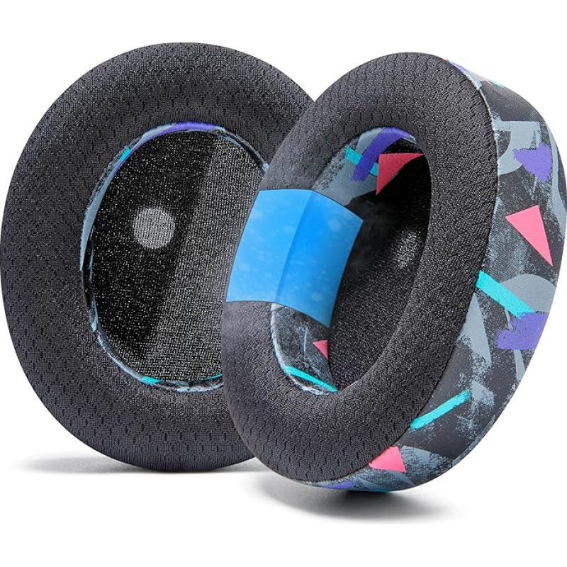 WC Freeze Stealth Pro - Cooling Gel Ear Pads for Turtle Beach Stealth Pro by Wicked Cushions - More Comfort, Durability, Thickness and Soundproofing for Premium Gaming Sessions | 90's Black