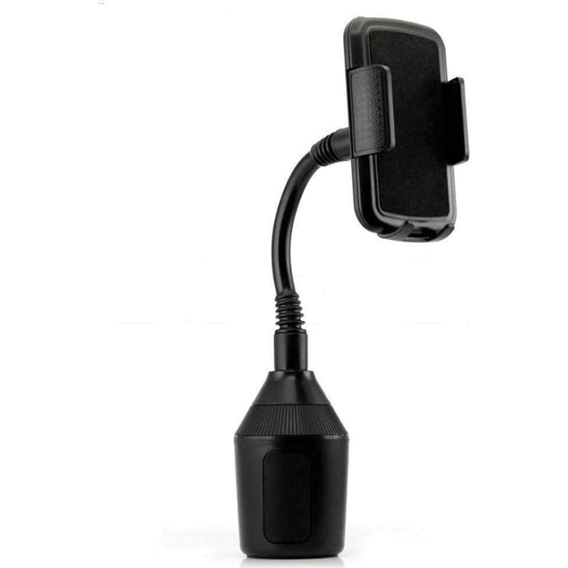 Riloer Car Cup Holder Black 360 Swivel Mobile Phone GPS Holder Stand