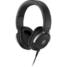 Yamaha HPH-MT8 Studio-Kopfhörer – Faltbare High End Kopfhörer mit 3 m Kabel (glatt) und 1,2 m Spiralkabel mit 6,3 mm Standard-Stereo-Adapterstecker – Schwarz