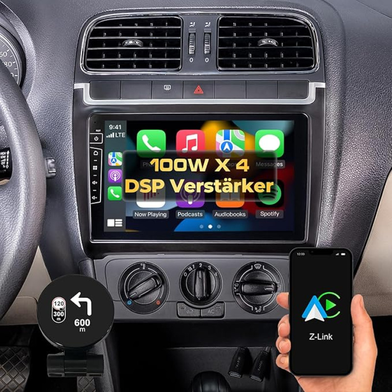 DYNAVIN Car Radio Navigation System 1 Inch OEM Radio with Bluetooth, DAB+ Ready, Compatible with Carplay and Android Car