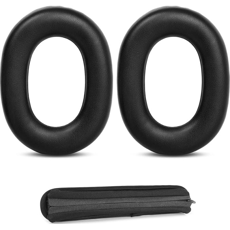 HTINDUSTRY Replacement Ear Pads and Headband Compatible with Jabra Elite 85H Wireless Headphones Ear Pads with Softer Protein Leather/Memory Foam