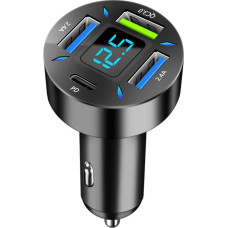 Access4us Ultra Fast Cigarette Lighter Charger 4-in-1 66W Maximum Power ● 3 USB-A & 1 Type-C ● LED Indicator of Voltage ● QC3.0 Technology ● Enhanced Security ● Compact Design