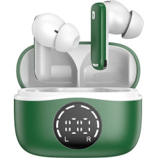 chalvh Wireless Earbuds Noise Cancelling with Microphone - Green