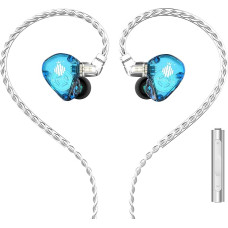 Hidizs MS1-Rainbow In-Ear Monitor Headphones, High Resolution IEMS Earphones with Detachable Cable, Polymer Membrane HiFi Bass Noise Cancelling Sports Headphones for Android Smartphones