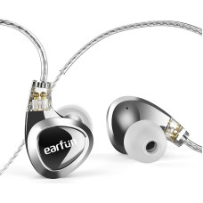 EarFun EH100 Wired Headphones, Hi-Res IEMs with 2DD 1BA, In-Ear Headphones with 2 Pin 0.78mm Plug, 3.5mm Plug, 2 Pairs of Interchangeable Tuning Nozzles