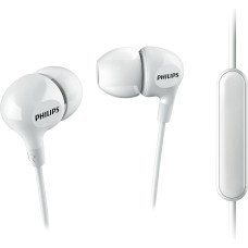 Philips she3555wt/27 Headset Binaural mit Kabellos, weiß Kopfhörer und Micro – Headsets und Tonabnehmer (Binaural, Ohrhörer, weiß, digital, 20 mW, kabelgebunden)