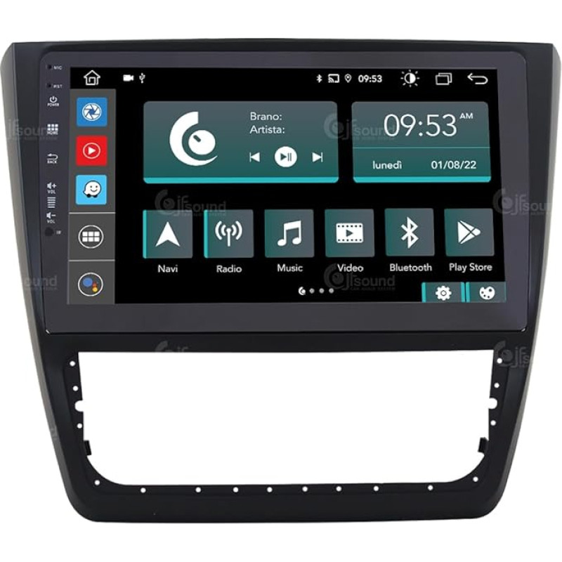 Personalised Car Radio for Skoda Yeti 2014 with Manual Air Conditioning Android GPS Bluetooth WiFi USB DAB+ Touchscreen 10 Inch 8Core Carplay Android Car