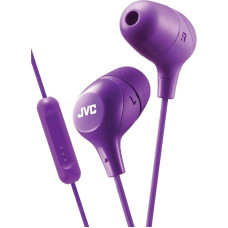 JVC HAFX38V Marshmallow-Ohrhörer, Memory-Schaum, mit Mikrofon, Violett