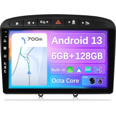 BXLIYER - [6G+128G] - Android 12 Car Radio Fits Peugeot 308/408 (2010-2016) - Built-in DSP/Carplay/Android Car - LED Camera + Mic - 9 Inch 2 DIN - Steering Wheel Control WiFi DAB Fast-Boot 360 Camera