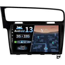 BXLIYER Android 12 IPS Car Radio Suitable for Golf 7 (2013-2018) - Built-in CarPlay Android Car - Free Camera - 2G + 32G - 10.1 Inch 2 DIN - DSP DAB Steering Wheel Control WiFi Fast Boot 4G