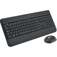 Logitech 920-011001 Wireless Keyboard and Mouse, Black, Azerty French