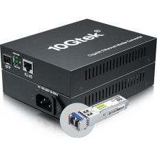 1.25G Media Converter, SFP Slot, Power Inside, with a 1.25G SFP Module, 40 km