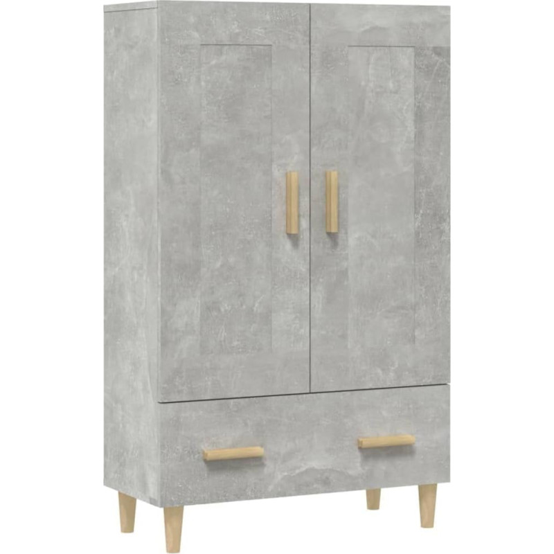vidaXL Highboard Komoda šoninė komoda Šoninė spinta Daugiafunkcinė spinta Aukšta spinta Betoninė pilka 70 x 31 x 115 cm Medienos medžiaga