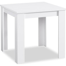 Homestyle4u Valgomasis stalas Baltas medis 80 x 80 cm Valgomojo stalas 4 žmonėms Virtuvės stalas Medinis stalas Prekė 2180