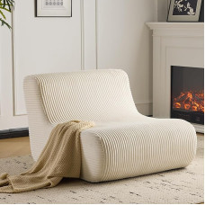 EROMMY Grindų sofa, 90 x 100 x 35 cm, ergonomiško dizaino pupų maišas su virvės užvalkalu, didelio tankio kietųjų putų atrama, lengvai pernešamas, skirtas svetainei, miegamajam, paauglių kambariui