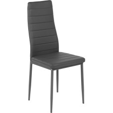 GOKHOMX Virtuvės kėdė, 1 komplektas valgomojo kėdė su dygsniais Skandinaviška valgomojo, virtuvės ir biuro kėdė, metalinės kojelės pilkos spalvos