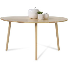 Homestyle4u 1881 šoninis stalas Natūralus kavos staliukas Medinis inkstų stalas Pušies mediena