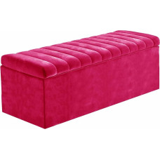 Pliušinė aksominė daiktų saugojimo dėžė ir kavos staliukas - kojūgalis ir daiktų saugojimo suolelis - idealiai tinka žaislų dėžėms, lovos galams, batų suoleliui, prieškambariui, sėdmaišiams, daiktų saugojimo suoleliui - lovos galo suolelis