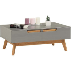 Idimex Tibor coffee table, solid pine, 2 drawers, 2 niches, choice of colours