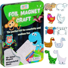 Art & Craft Activity - Foil Fun Animals, No Mess Art for Kids, Craft Kits & Supplies, DIY Creative Activity, Gifts for Boys & Girls Ages 4, 5, 6, 7, 8, 9