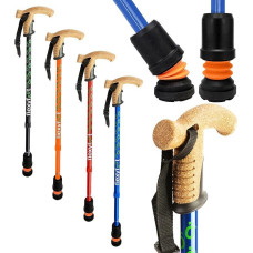 Flexyfoot Shock Absorbing Cork Handle Walking Stick