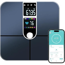 Vemfay - Personal Scales, Networked Scales, Bluetooth - Bathroom Scales with Large Display, Networked Scales, Body Analysis Scales