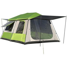 TENPLAY Instant Pop Up Tent,Family Large Camping Tent,2-8 Person,Easy Setup,Rainfly,2 Rooms,Carrying Bag,PU3000mm Waterproof,Spacious & Breathable,for Camping,Picnic,Party