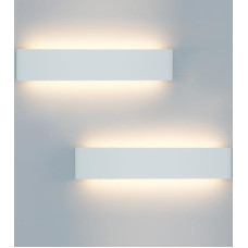 KICAAO Wall Lights LED Indoor Wall Lights White Modern Up Down Light Wall Lighting Neutral White Staircase Lighting Hallway Lamps for Living Room Bedroom Hallway etc., Made of Aluminium (40 cm - 2
