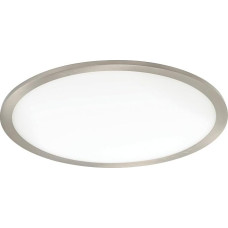 EGLO Fueva Flex LED įleidžiamas prožektorius, skersmuo 22,5 cm, pritaikytas universalaus dydžio skylėms, matinio nikelio aliuminio su plastikiniu šviesos paviršiumi, plokščias įleidžiamas prožektorius, mažas montavimo gylis 25 mm,