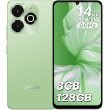 UMIDIGI G9x Mobile Phone, Android 14 Go Smartphone Without Contract, 8(4+4) + 128GB/1TB TF Mobile Phone Cheap, 6.75 Inch HD+ 90Hz Simlock-Free Mobile Phones, 5000mAh, Octa Core, Dual SIM 4G/Face ID